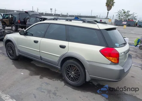2005 Subaru Legacy Outback 2.5I из США, поврежденный, VIN 4S4BP61C656304031